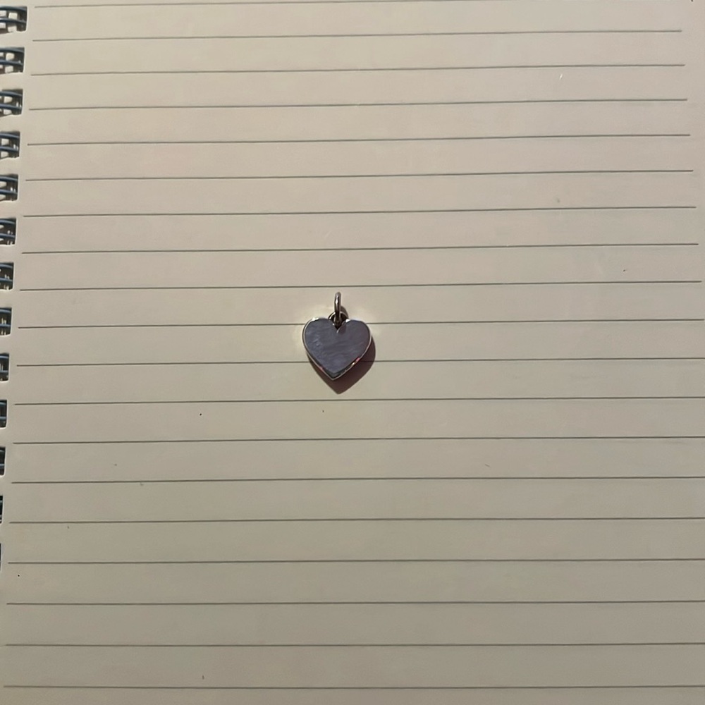 James Avery Silver Resolute Heart Charm